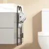 Estante para Pantuflas, Puerta de Tocador, Estante de Zapatos con Drenaje para Montar en la Pared, Entrada Baño Pared Estante de Zapatos de Múltiples Niveles
