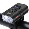 Luces de bicicleta faros duales T6 linterna recargable por USB ciclismo ciclismo nocturno indicador de potencia accesorios para bicicleta de montaña