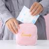 Nova bolsa de armazenamento de tampão de veludo coreano para uso externo, bolsa pequena de reserva para toalha íntima, atacado disponível, porta-moedas