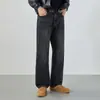 Jeans Masculino Vintage Novo Primavera 2026, Versátil de Caimento Solto, Estilo Americano, Lavado, Corte Tridimensional, Calça Masculina Tendência