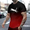 2026 Venta Caliente Ropa Deportiva Moda Callejera Camiseta de Manga Corta Holgada para Hombre Impresión Digital 3D Comercio Exterior
