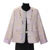 Abrigo de otoño de alta gama para madres en supermercados, chaqueta bordada estilo chino nuevo súper elegante para mujeres de mediana edad mayores de 50