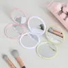Espejo de Maquillaje Portátil Redondo Pequeño Plegable Espejo de Bolsillo con Tapa Flip de Doble Cara Pegamento de Crema DIY Venta al por Mayor Fábrica