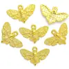 Acessórios de joias DIY vintage Halloween esqueleto mariposa liga artesanato feito à mão pingente 20*13mmD2119