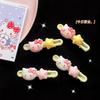 Horquilla ovalada con forma de estrella de Hello Kitty, adorable y dulce niña, con diseño de gato de dibujos animados, accesorios para el cabello para mujer, tocados.