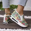Primavera 2026 Nuevo Estilo Comercio Exterior Talla Grande Zapatos Casuales Cómodos para Mujer Suela de Plataforma Aumentadores de Altura Zapatos Individuales Talla Única