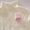 Pulseira Fofa Boneca Coelho Desenho Animado Pelúcia Acessórios para Roupa Boneca Recheada 3D Broche Acessório Pinos