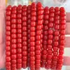 Ágata Vermelha do Sul Redonda Tendência Popular Contas Soltas Pulseira DIY Colar Acessórios de Joias Contas Semi-Acabadas Atacado