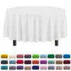 Mantel Desechable Engrosado Redondo de Plástico Color Sólido Punto Transfronterizo 84 pulgadas Impermeable y a Prueba de Aceite Amazon Fiesta