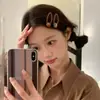 2 Paquetes de Clips para el Cabello Coreanos Nuevos Color Café Oso Bb, Lindos y Modernos Clips para Flequillo, Clips Laterales, Accesorios para el Cabello para Niños y Mujeres