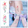 Elemento de Ballena Océano Azul Transfronterizo Versión Mini Pegatinas de Tatuaje Coloridas para Manos y Cara Impermeables y de Larga Duración Clavícula Vacaciones en la Costa