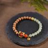 Jade Hetian Natural con Accesorios de Tigre Dulce Pulsera de Cera de Abeja Tan Nan Hong de Lao Shan Pulsera de Moda Qingshui para Mujer Novia