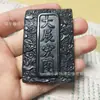 Exposição de jade de tinta natural Pingente Hongtu atacado Meteorito oliva Marca Águia Pingente de jade de pedra do Rei da Medicina Pingente de jade verde tinta