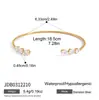 Jieding Pulsera de Acero Inoxidable con Corazón de Pedrería Europea y Americana Joyería de Mano de Nicho Ins Joyería Transfronteriza de Acero de Titanio para Mujeres Regalo 520