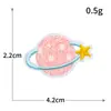 Bordado por Computadora Parche de Bordado Rosa Dibujo Animado Lindo Sonriente Flor Animal Insignia Parche para Planchar Venta al por Mayor