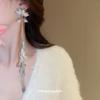 Brincos de Franja de Folha de Metal Transfronteiriços Agulha de Prata Sentido de Alto Padrão Nicho Brincos Studs de Luxo Leve Moda Feminina Brincos Exagerados Distintos