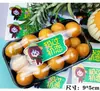 Etiqueta de fruta publicidad Etiqueta de fruta Naranja pegatina adhesiva tienda de frutas afilada caja de embalaje etiquetado piña