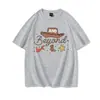 Camiseta de Algodão Macio Dia dos Namorados para Casais, Camisetas Infinitas para Casais, Tops Casuais de Manga Curta com Gola Redonda Desenho Animado Masculino e Feminino