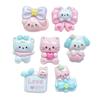 Cachorro de Dibujos Animados Panda Conejo Accesorios Lindos DIY Pegamento de Crema Cuerda para el Cabello Pasador Imán para Refrigerador Resina Accesorios Pequeños