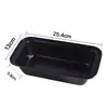 Caja rectangular negra para pan tostado, molde antiadherente para pan, molde para tostadas, herramienta de horneado para horno casero, disponible para venta al por mayor