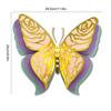 Adhesivo de pared de mariposa hueca tridimensional 3D de cuatro capas, mariposa de papel nacarado, decoración para fiestas navideñas, bodas, hogar