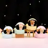 Pequeño Oso de Baño Bola de Cristal Adorno de Escritorio Dibujos Animados Decoración del Hogar Regalo de Cumpleaños Recuerdo Venta al por Mayor del Fabricante