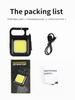 Luz de llavero luz de emergencia para exteriores luz portátil USB MINI luz nocturna paquete de 2 luz de llavero linterna de luz fuerte