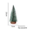Mini árvore de Natal enfeites de mesa DIY Pine Needle Tree Decoração de Natal Natal Cedro Branco Pequena árvore de Natal