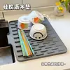 Alfombrilla de Silicona para Drenaje Encimera de Cocina Fregadero Platos Alfombrilla Antideslizante Hogar Alfombrilla para Encimera de Cocina Almacenamiento en Fregadero