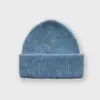 Gorro de Lana de Color Sólido con Mezcla de Lana de Alpaca Estilo Clásico de Alta Gama Chic para Mujer Gorro Pequeño de Punto que Resalta el Rostro Suave