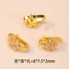 Esmalte Cloisonné Color Prensado Hebilla de Solapa Accesorios Nueva Joyería DIY Pequeños Accesorios Flor Prensada Hebilla de Solapa Lista para la Venta