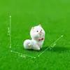 Paisagem em miniatura apresentando adoráveis figuras de filhotes de golden retriever e Lulu da Pomerânia, perfeitas para jardinagem, paisagismo, decorações DIY, enfeites de pendurar e pequenas peças decorativas