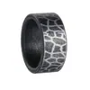 Europa e Estados Unidos transfronteiriços quente original simples rachadura titânio aço anel masculino personalidade moda 10MM largura anel não desbota