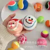 Juguete de Bola Resistente a Mordeduras para Perros Transfronterizo Interactivo de 3 Pulgadas para Perros Pequeños y Medianos Entrenamiento Suministros para Mascotas Serie Muñeco de Nieve Navideño