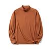 No produto único! Aquecimento rápido, veludo quente! Camiseta masculina de outono e inverno para atividades ao ar livre com meio zíper em fleece para usar por baixo
