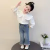 Pantalones para Niña Primavera y Otoño 2026 Nueva Moda Casual de Pantalón de Boca de Campana para Bebés Niñas, Jeans de Otoño para Niños