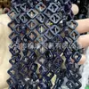 Olho de Tigre Ametista Ágata Recorte Trevo de Quatro Folhas Contas Soltas DIY Presilha de Cabelo Acessórios de Cabelo Pulseira Brincos Acessórios Contas de Trevo de Quatro Folhas