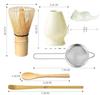 Utensilios de té matcha kit transfronterizo té matcha mezclador de té matcha juego de cuatro piezas té matcha tamizado té matcha