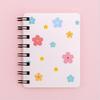 A7 Caderno Espiral Pequeno Estilo Fresco Caderno Pequeno Portátil Bolso Caderno Espiral Hyun-a Flor Pequena Caderno Vazio
