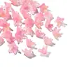 Cuentas de Flor Trompeta Estrella de Cinco Puntas de Vidrio Degradado, Cuentas de Flor de Cinco Pétalos con Agujero Central, Abalorios Sueltos para Horquillas, Pendientes, Pulseras Estilo Antiguo DIY
