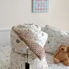 Funda de edredón pequeña floral estilo coreano 100% algodón para individual o matrimonial, lavable a máquina, engrosada para abrigar en primavera y otoño, núcleo de edredón de invierno