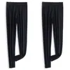 Calzoncillos largos de terciopelo de doble cara para mujer, ropa interior sin costuras, ajustados, para culturismo, finos, para base, color liso, pantalones térmicos sin costuras