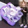 Sandálias de Moda Kuromi para Meninas 2026 Verão Novos Sapatos de Princesa de Malha para Crianças Biqueira Fechada Leves Sapatos de Praia para Meninas