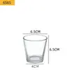 Copo de Vela Transparente, Suporte para Vela, Pote de Vidro Simples para Vela de Aromaterapia, Ornamento de Decoração para Hotel e Casa, Recipiente para Vela