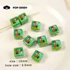 Urso Acrílico Contas Quadradas Fofas Contas Soltas DIY Feito à Mão Pulseira Colar Brincos Acessórios de Joalheria Materiais