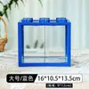 Celebridad en línea Tailandia cubo de bloques de construcción pecera escritorio de oficina pecera de paisaje creativo puesto de pecera Mini pecera pequeña de medusas