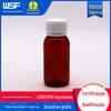 Garrafa PET marrom de 60ml com escala, grau alimentício, para líquido oral, garrafa plástica, vendas diretas originais