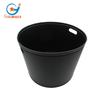 Cubo de carbón de hierro, herramientas para chimenea de hierro para el hogar, accesorios para chimenea, cubo de leña de hierro negro mate, cubo de carbón