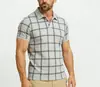 Suporta Dropshipping 2026 Primavera/Verão Transfronteiriço Tops Masculinos Versáteis com Gola Reversível, Camisas Polo Casuais de Manga Curta