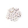 100 Peças/Pacote acrílico quadrado branco dourado letras lavadas contas soltas diy roupa pulseira Acessórios Atacado